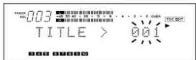 TASCAM MD350 - Assigning Titles (TITLE Function) - 2