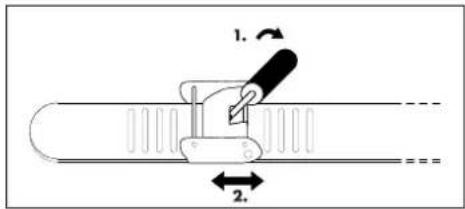 AURIOL HG06524D - Istruzioni per accoriare il cinturino per il modello 4 - 2
