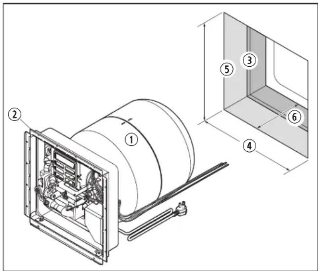 DOMETIC WH6GEA - Préparation du site d'installation - 1