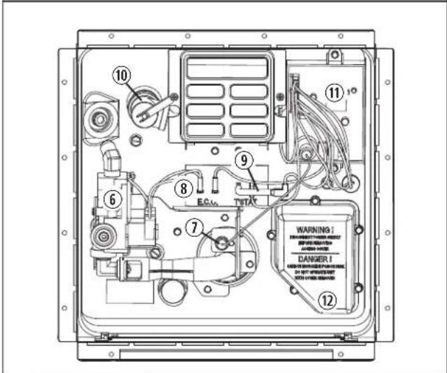 DOMETIC WH6GEA - Emplacements des composants - 2