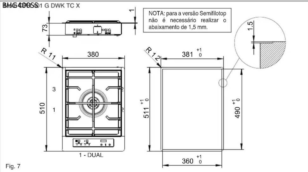 BAUMATIC BHG400SS - Posicionamento (Fig. 4) - 7