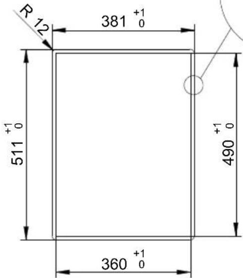BAUMATIC BHG400SS - Aufstellung (Abb. 4) - 6