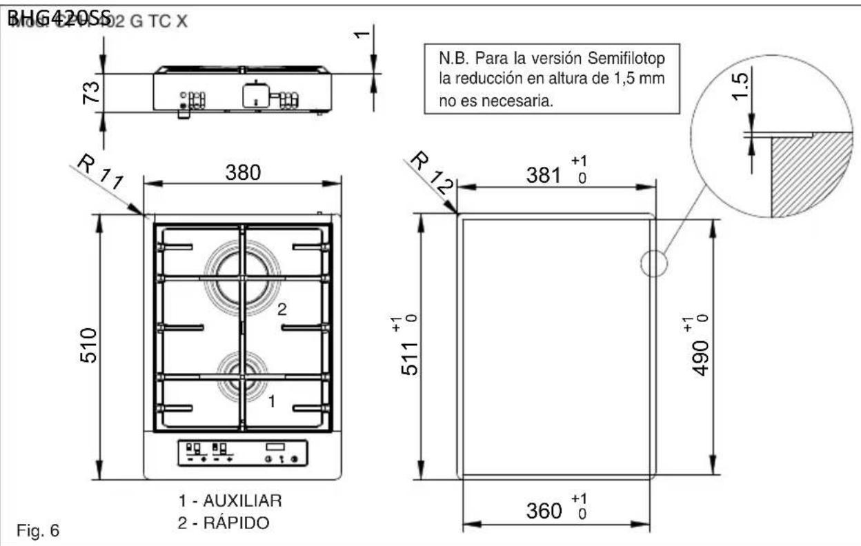 BAUMATIC BHG400SS - Colocacion (Fig. 4) - 3