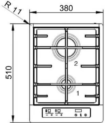 BAUMATIC BHG400SS - Aufstellung (Abb. 4) - 5