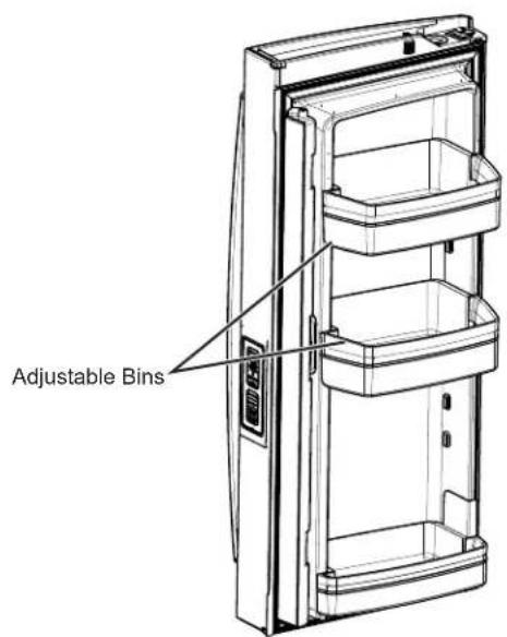 GE Profile PFE28PBLTS - NON-DISPENSER MODELS - ADJUSTABLE BINS* - 1