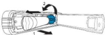 GE GYE22HSKSS - Cómo quitar el cartucho del filtro/tapón de bypass - 1