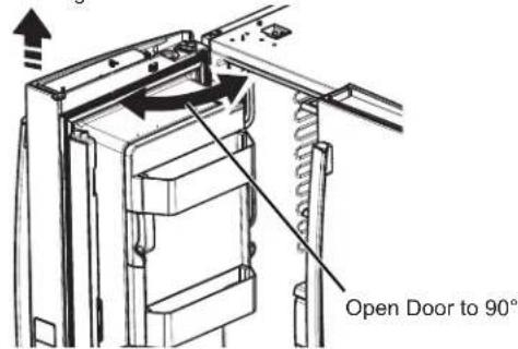 GE GFE26GSKSS - 3REMOVE THE REFRIGERATOR DOORS (cont) - 1