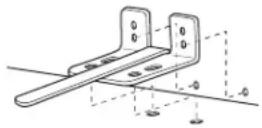 GE GFE26GSKSS - UBICACION DEL SOPORTE DE PISO ANTI-VOLCADURAS (cont.) - 1