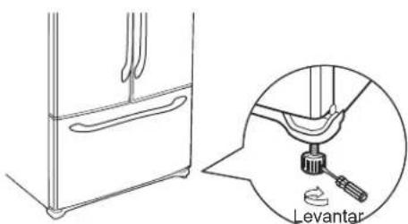 GE GFE26GSKSS - NIVELACION DEL REFRIGERADOR - 1