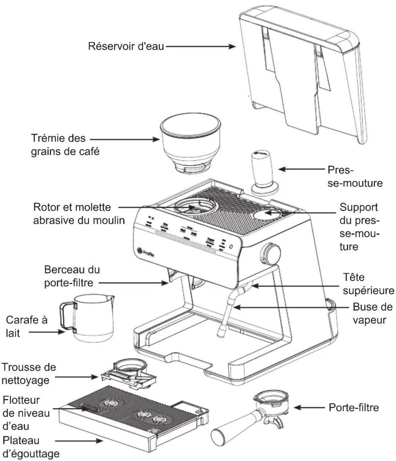GE Profile P7CESAS6RBB - Composants - 1