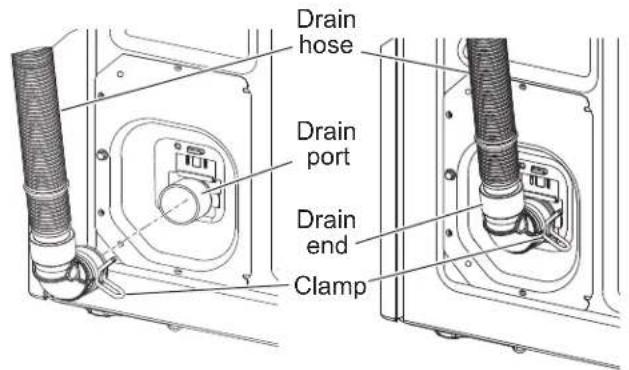 GE Profile PTW605BSRWS - CONNECT DRAIN HOSE TO WASHER - 2