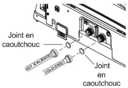 GE Profile PTW605BSRWS - RACCORDEMENT DES FLEXIBLES D'EAU À LA LAVEUSE - 1