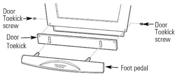 GE Profile GCG1700LII - REPLACING THE DOOR TOEKICK (Optional for ZCGS150SS and ZCGP150II Models Only) - 1