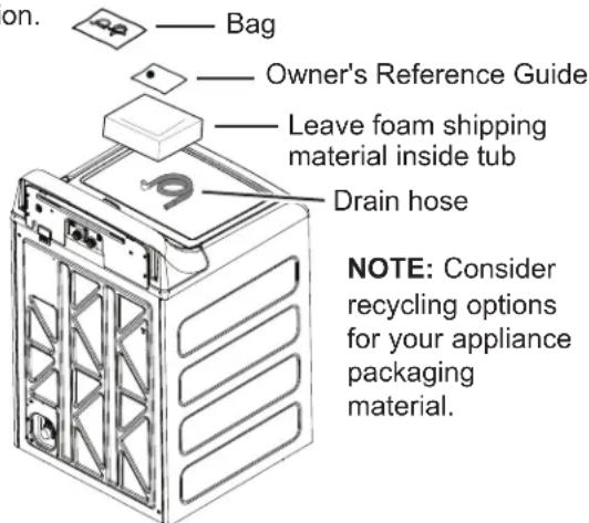 GE Profile PTW600BPRDG - UNPACKING THE WASHER - 1