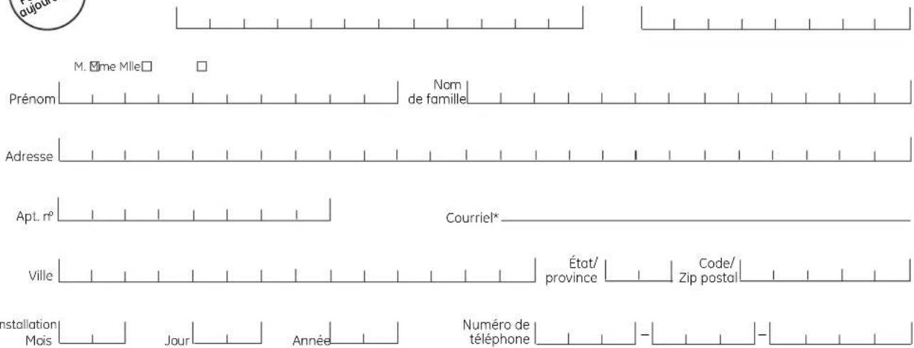 GE ZCGP150PII - Enregistrement du propriétaire du produit au consommateur - 2
