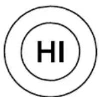 GE G8H1AASSPSS - Botones High (Alta) y Low (Baja). - 1
