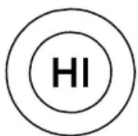 GE G8H1AASSPSS - Boutons de haute et basse vitesses - 1