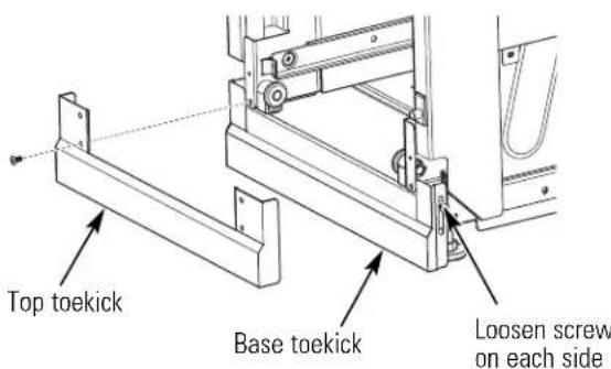 GE Profile GCG1580LSS - ADJUSTING THE BASE TOEKICK - 1