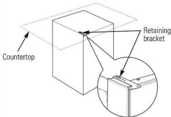 GE Profile GCG1580LSS - ADJUST THE RETAINING BRACKET - 1