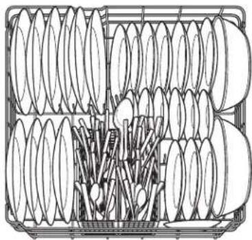 GE GLD6300LWW - Loading place settings... - 3