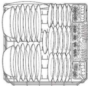 GE GLD6300LWW - Loading place settings... - 2