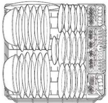 GE GLD6300LWW - Chargement des couverts... - 2
