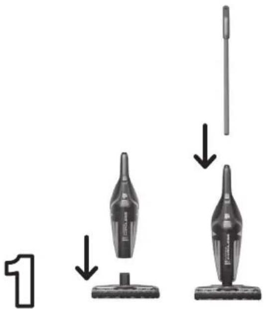 DIRT DEVIL Versa Cordless 3in1 - ASSEMBLAGE RAPIDE - 1