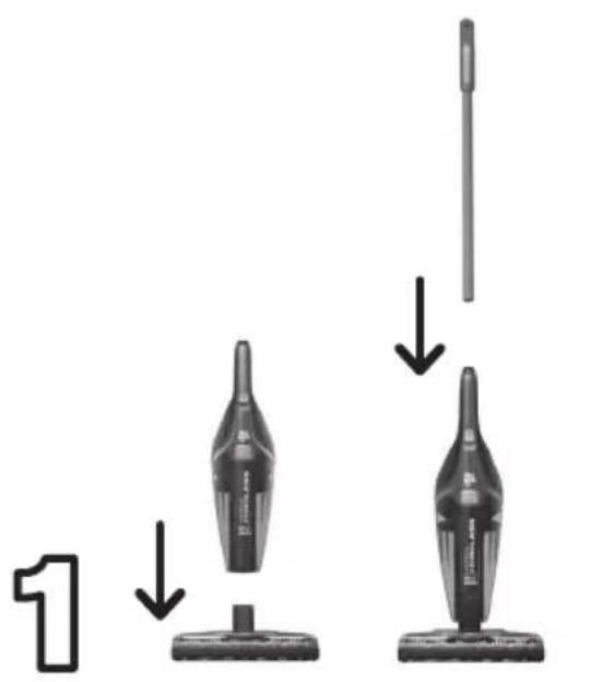 DIRT DEVIL Versa Cordless 3in1 - QUICK START ASSEMBLY - 1