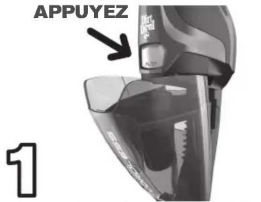 DIRT DEVIL Versa Cordless 3in1 - RETRAIT ET RÉINSTALLATION DU FILTRÉ - 1