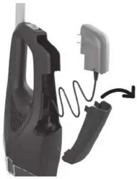 DIRT DEVIL Versa Cordless 3in1 - COMMENT ACCÉDER AU CHARGEUR ET LE RANGER - 2