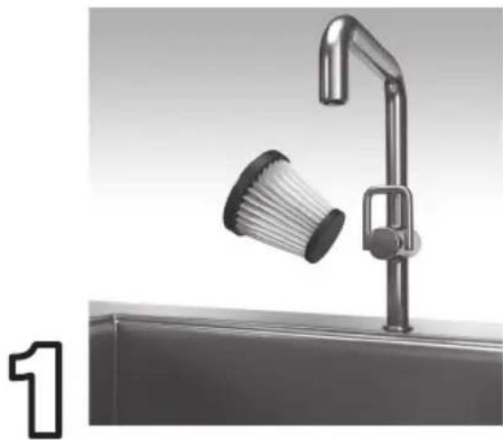 DIRT DEVIL Versa Cordless 3in1 - NETTOYAGE ET REINCAGE DU FILTRÉ D'EVACUATION - 1