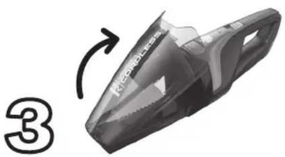 DIRT DEVIL Versa Cordless 3in1 - NETTOYAGE ET REINCAGE DU FILTRÉ D'EVACUATION - 2