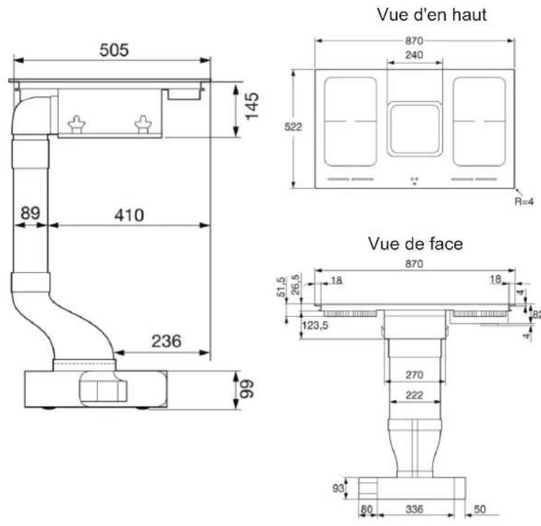 ASKO HIHM934M - Dimensions extérieures - 2