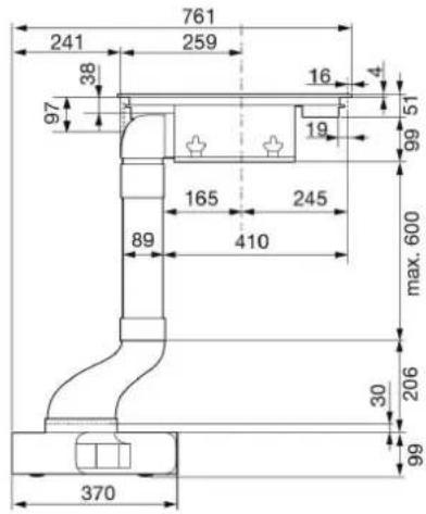 ASKO HIHM934M - External dimensions - 4