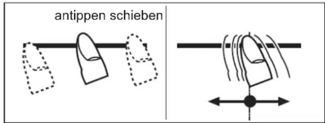 ASKO HIHM934M - Sensorfeld antippen oder den aufgesetzten Finger verschieben - 1