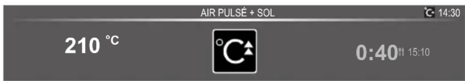ASKO OP8687BB - État d'avancement de la cuisson - 2