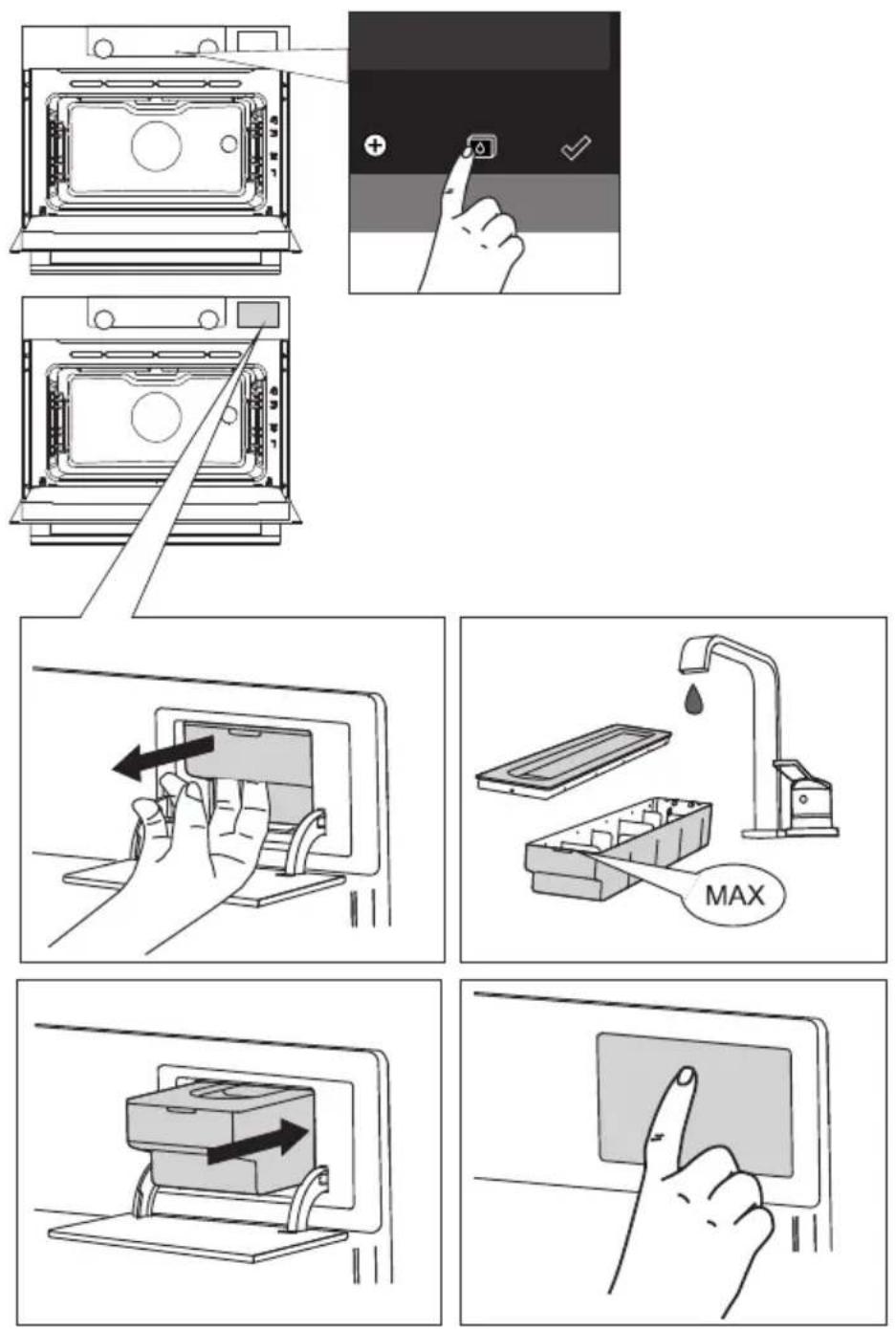 ASKO OCS8487BB - Remplir le réservoir d'eau - 1