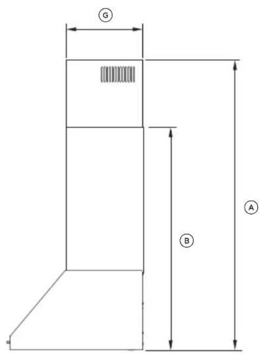 Fisher & Paykel HC30PCB1 - HOTTE CHEMINÉE MURALE DE FORME PYRAMIDALE - 4