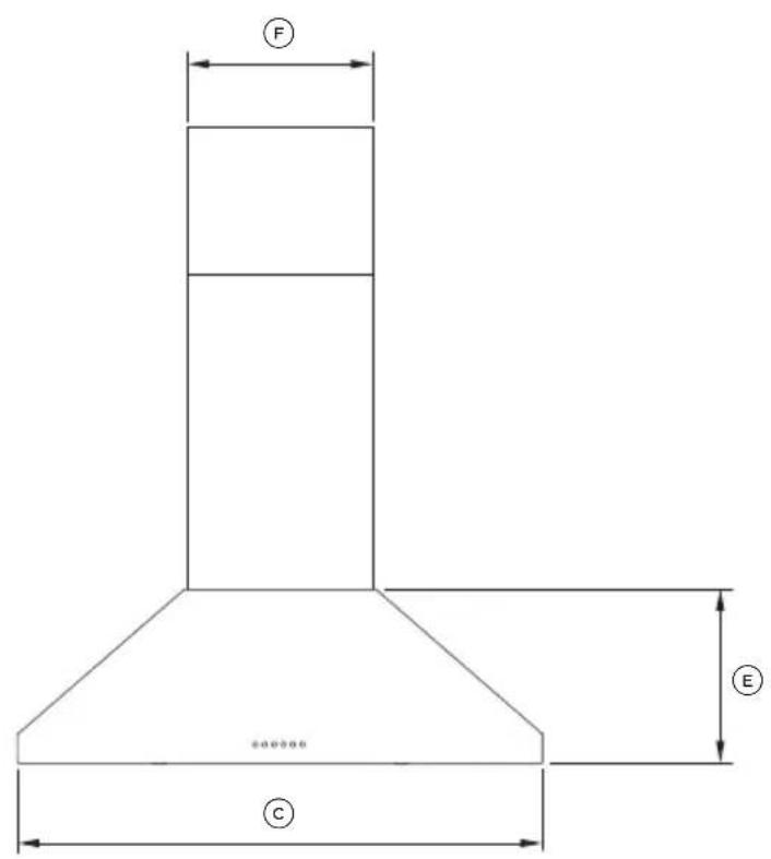 Fisher & Paykel HC36PCB1 - HOTTE CHEMINÉE MURALE DE FORME PYRAMIDALE - 8