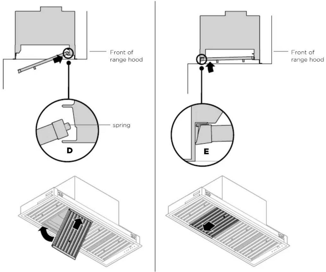 Fisher & Paykel HPB36114 - To replace the filters: - 1