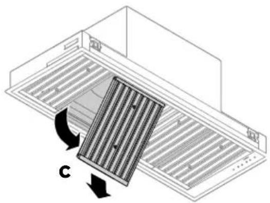Fisher & Paykel HPB36114 - To remove the filters: - 3