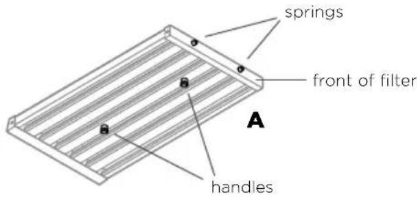 Fisher & Paykel HPB36114 - To remove the filters: - 1