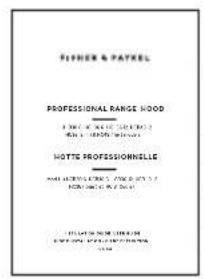 Fisher & Paykel HCB366 - WARNING! - 2