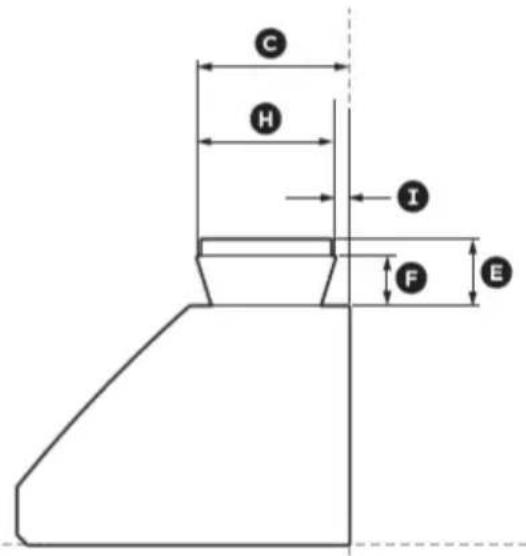 Fisher & Paykel HCB366 - Product dimensions - 3