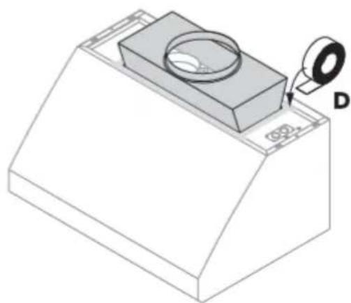 Fisher & Paykel HCB366 - Assemblage de la transition de conduit - 2