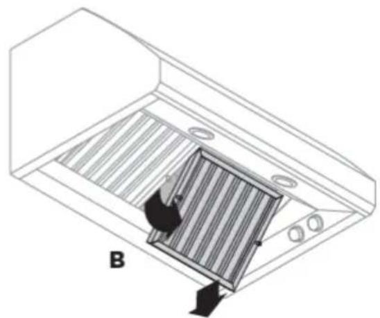 Fisher & Paykel HCB366 - Pour retirer les filtres : - 2