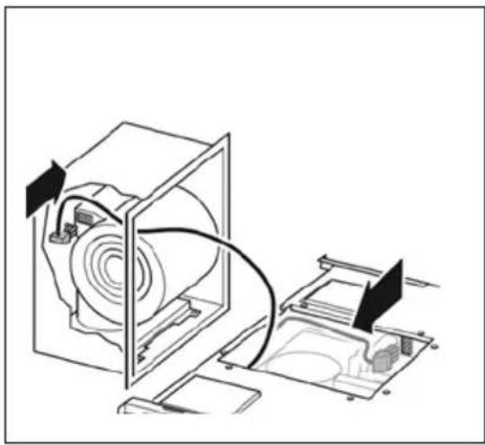 Fisher & Paykel HD30 - Option 1: Internal blower, front installation for venting left, right or down - 1