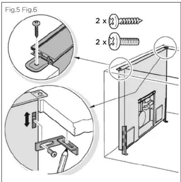 Fisher & Paykel HD30 - ③ Insérez temporairement l'unité d'aspiration descendante dans l'armoire - 1