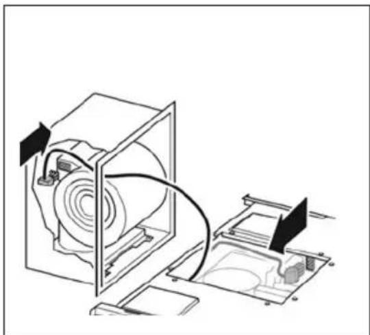 Fisher & Paykel HD36 - Option 1: Internal blower, front installation for venting left, right or down - 1
