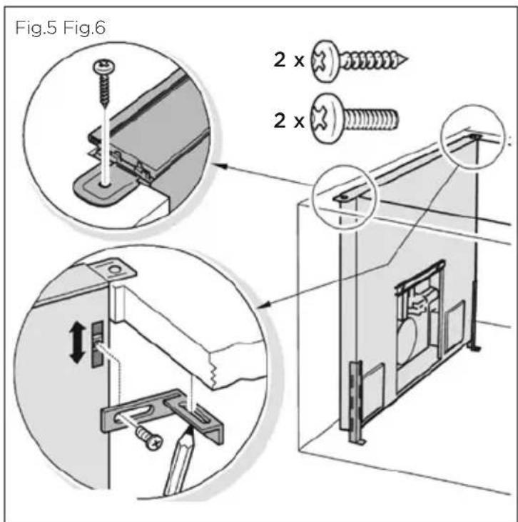 Fisher & Paykel HD36 - ③ Insérez temporairement l'unité d'aspiration descendante dans l'armoire - 1